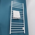 thumbnail image 5 of ANZZI Elgon 14-Bar Stainless Steel Wall Mounted Towel Warmer Rack with Brushed Nickel Finish, 5 of 9