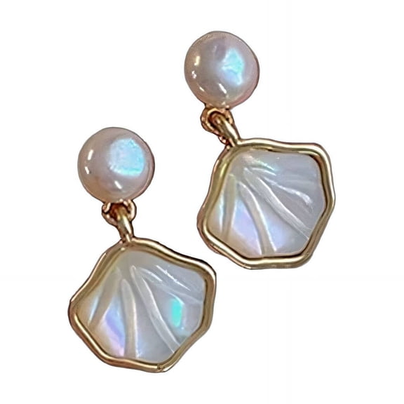 DESIGNICE 2026 New Clip on Earrings,Star & Pearl Combination Earrings for Women,Harmonious Color Matching Tragus Earrings for Women,Beikezhenzhu