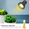 thumbnail image 4 of Lámpara de calor de tortuga para acuario, punto de descanso para reptiles con soporte con clip giratorio de 360° y fuente de alimentación para reptiles, lagartos, tortugas, serpientes, acuario Adepaton 220866-1, 4 of 9