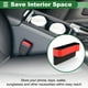 thumbnail image 4 of Llenador Universal de Espacio para Asiento de Automóvil con Soporte para Taza, Organizador de Espacio para Asiento, Cuero, Rojo, 4 of 6