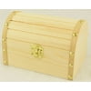 1 Pc, Wood Barrel Chest W/Clasp 6 " X 4.25 " X 4 " Easy To Paint Or Stain, Great For Pirate Themed Party