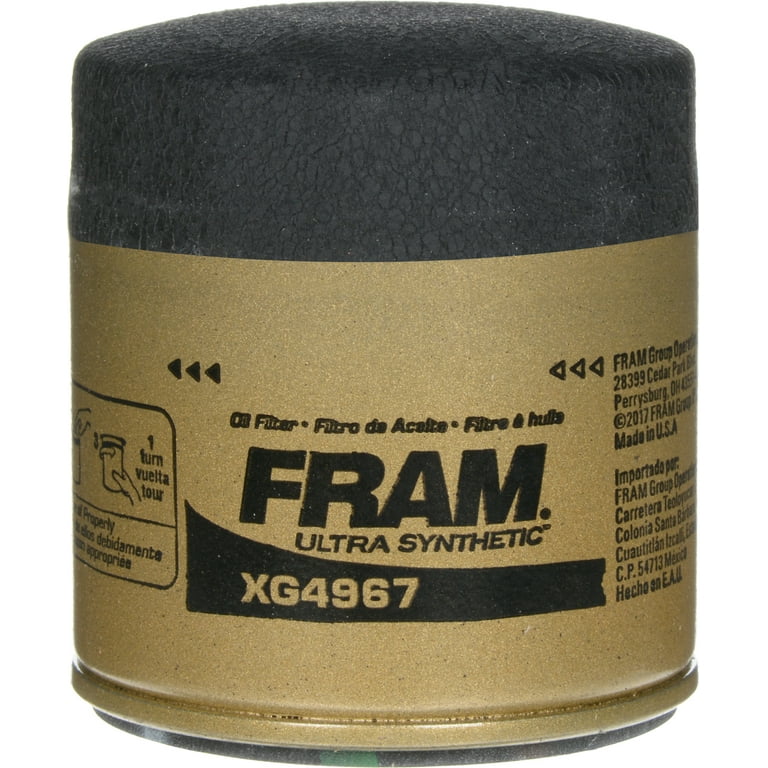 FRAM Ultra Synthetic Oil Filter, XG4967, 20K mile