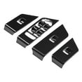 Big sale 4Pcs Carbon Fiber Window Lift Button Cover Trim Frame for Land