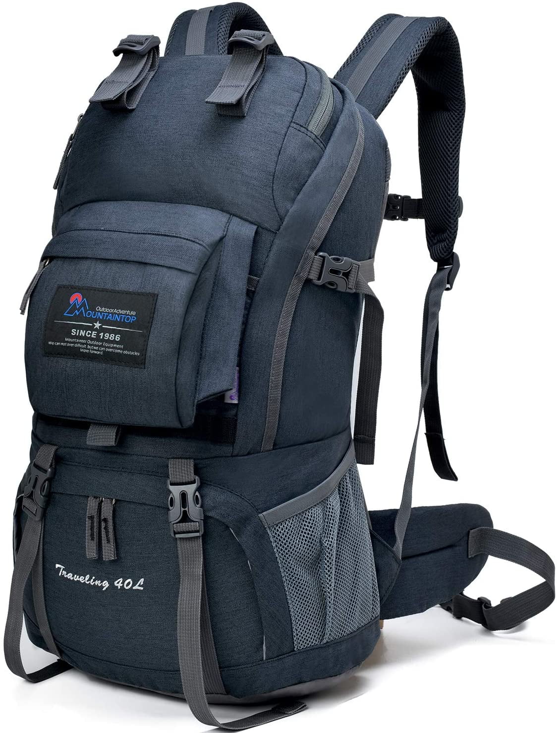 outdoor adventure mountaintop backpack