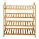thumbnail image 5 of Zimtown Zapatero de madera de bambú de 4 niveles, estante para zapatos, armario, organizador de almacenamiento para armario de entrada, acabado natural Zimtown  Contemporáneo, 5 of 6