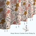 thumbnail image 6 of Breast Cancer Awareness Pink Ribbon Floral Pattern Shower Curtain 72"x84" ,Bathroom Decorative Shower Curtains Set with 12 Hooks,Modern Waterproof Washable Shower Curtain, 6 of 6