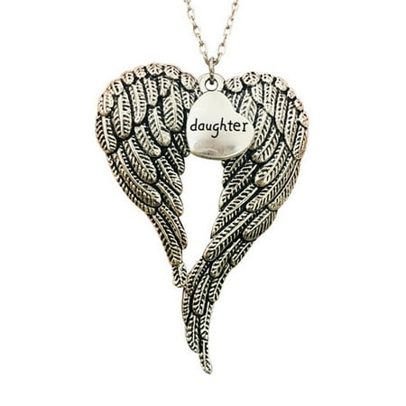 

Christmas Savings Dvkptbk Angel Arm Heart Shaped Mom Dad Family Member Christmas Pendant Christmas Gift