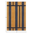 thumbnail image 3 of Casavani Hand Block Printed Yellow Cotton Living & Dining Room Carpet Outdoor Patio Rug 10x18 feet, 3 of 7