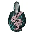 thumbnail image 3 of Ropa de otoño para hombre, sudaderas con capucha con cremallera, ropa Y2k, sudadera con capucha informal para hombre, sudadera con capucha con estampado de conejo y gato, sudadera con capucha para hom, 3 of 5