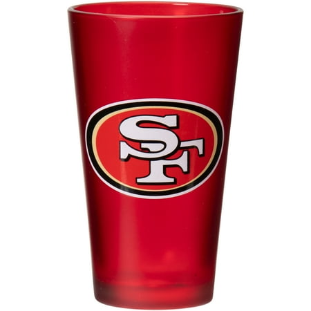 San Francisco 49ers Glass - San Francisco 49ers 16 oz. Team Color Frosted Pint Glass - No Size