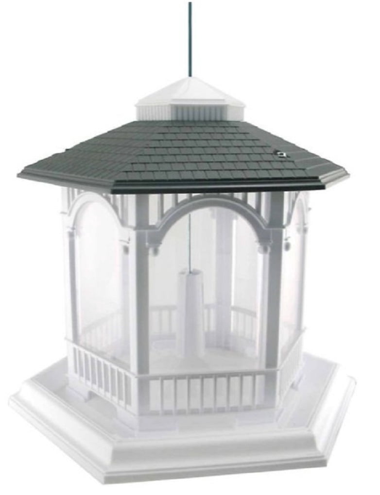 Royal Wing 6262RW Deluxe Gazebo Bird and Wildlife Feeder, White- 10 lb. Capacity