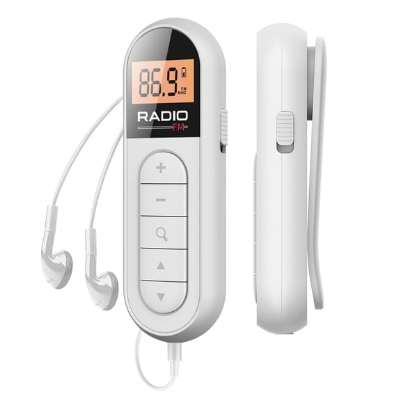 FM Walkman Radio,300mAh Rechargeable Portable Pocket Transistor Radio for Jogging Walking