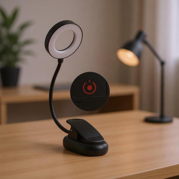 Zeiwohndc 3 Color Dimmable LED Reading Light With Magnifier For Study Office Desk