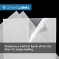 8.5 x 11 Waterproof Clear Matte Frosted Full Sheet Labels (Laser