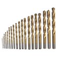 thumbnail image 1 of 19Pcs Twist Drill Bit Set 1 to 10mm Clear Teeth Ti Coated Twisted Drill Bits for Aluminum Wood Plastic, 1 of 4