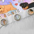 thumbnail image 2 of Feelyou Cute Cartoon Dog Black Out Curtains for Kid, Kawaii Animal Curtains Pack of 2 (42x63 Each), Mystic Astrology Galaxy Bedroom Curtains, Microfiber Bedroom Decor, 2 of 6