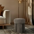 thumbnail image 2 of Meridian Furniture Larson Brown Fabric Ottoman/Stool, 2 of 8