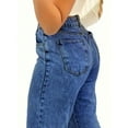thumbnail image 2 of Women’s Mid Rise Wide Leg Denim Jeans Vintage Washed Leg Lengthening Figure Flattering Perfect for Y2K Streetwear Casual Days, 2 of 6