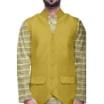 thumbnail image 4 of Atasi Ensemble de Pyjama Kurta Churidar Imprimé Traditionnel avec Veste Nehru pour Hommes, 4 of 5
