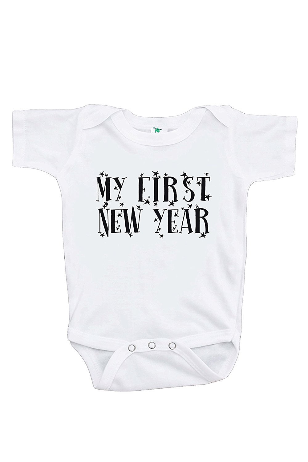 7 ate 9 Apparel Kids Happy New Years Eve Red Raglan Onepiece 7 ate 9 Apparel Kids Happy New Years Eve Red Raglan Onepiece