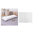 thumbnail image 4 of Funda de almohada corporal para el hogar, hotel, cierre súper suave para adultos y mujeres embarazadas. Blanco 50x137cm, 4 of 7