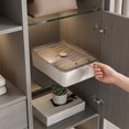 thumbnail image 6 of Linnome Underwear Storage Box 3 Partition Compartment Clear Lid Plastic Sock Bra Panties Drawer Organizer Wardrobe Closet Intimates Sorting Container, 6 of 6