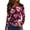 Deep Red&03B1217, variant on Garbnen Valentines Day Tops for Women Heart Graphic Crew Neck Women's Long Sleeve Shirt Fashion Spring Summer Women's Tunic Tops