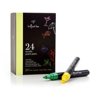 Brilliant Bee - Metallic Double Line Outline Pens - Self-outline Markers - 12 Colors