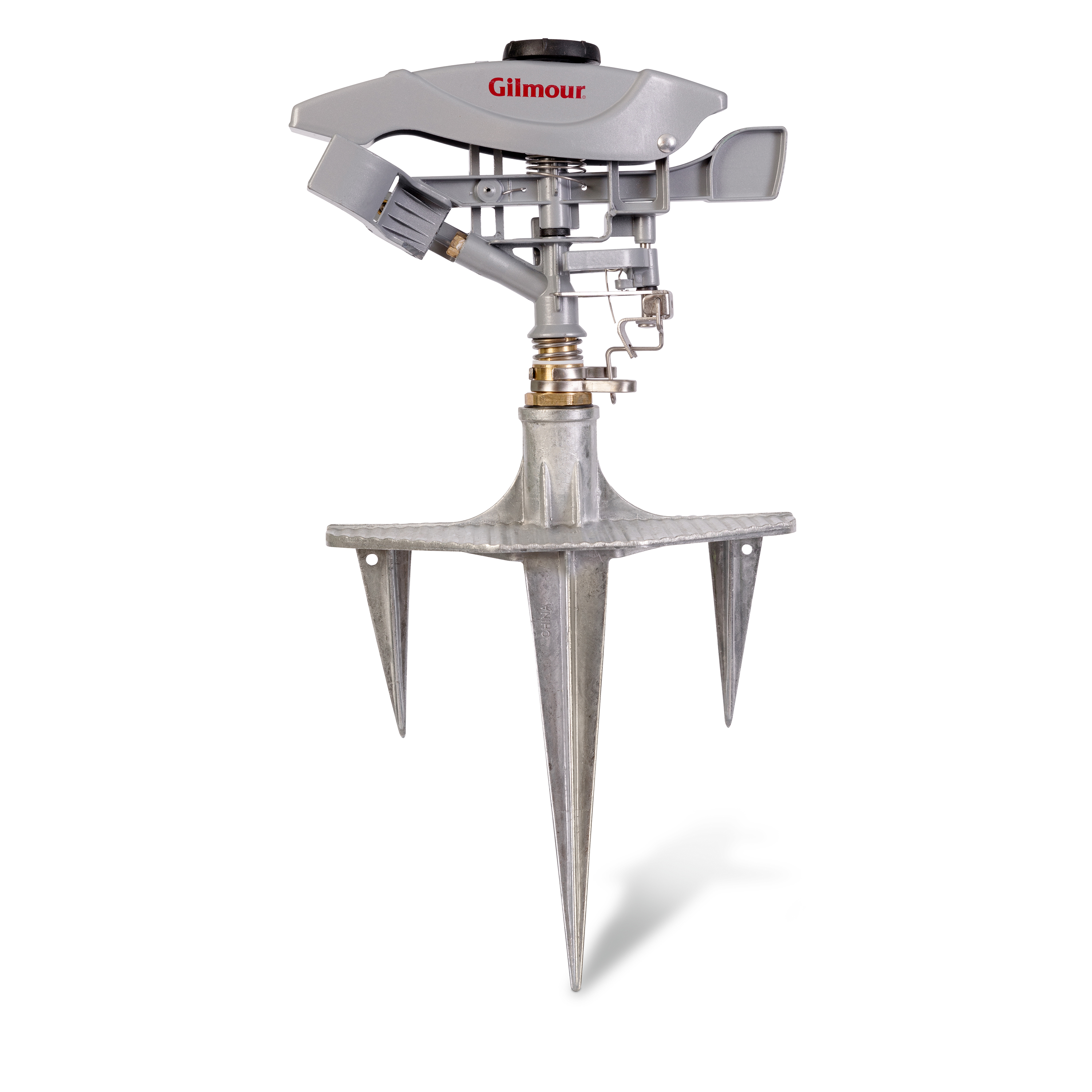 Gilmour Pro 106 Ft Diameter Circular Metal Sprinkler on Metal Spike