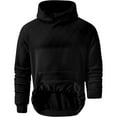 thumbnail image 3 of Thermal Hoodies for Men with Front Pocket Fleece Lined Long Sleeve Sweatshirts Mens Casual Solid Color Loose Pullover Athletic Workout Hoodie Tops, 3 of 7