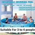 thumbnail image 2 of YOPTOP 48 Inches Foldable Children‘s Swimming Pool Blow Up Pool for Family Kids Backyard,none,122x25cm, 2 of 11