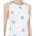 thumbnail image 3 of alice + olivia womens  Clyde Embellished Fitted Aline Shift Dress, 12, White, 3 of 4