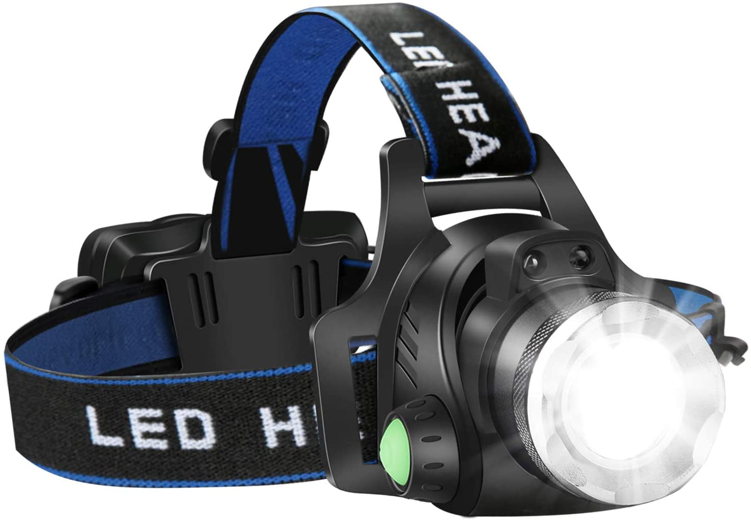 Hiking Headlamp Torch Fishing With Headband LED 6 Modes Lighting Head Lamp UK