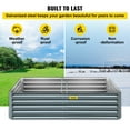 thumbnail image 3 of Galvanized Raised Garden Bed, 80" x 40" x 19" Metal Planter Box, Gray Steel Plant Raised Garden Bed Kit, Planter Boxes Outdoor for Growing Vegetables,Flowers,Fruits,Herbs,and Succulents, 3 of 7