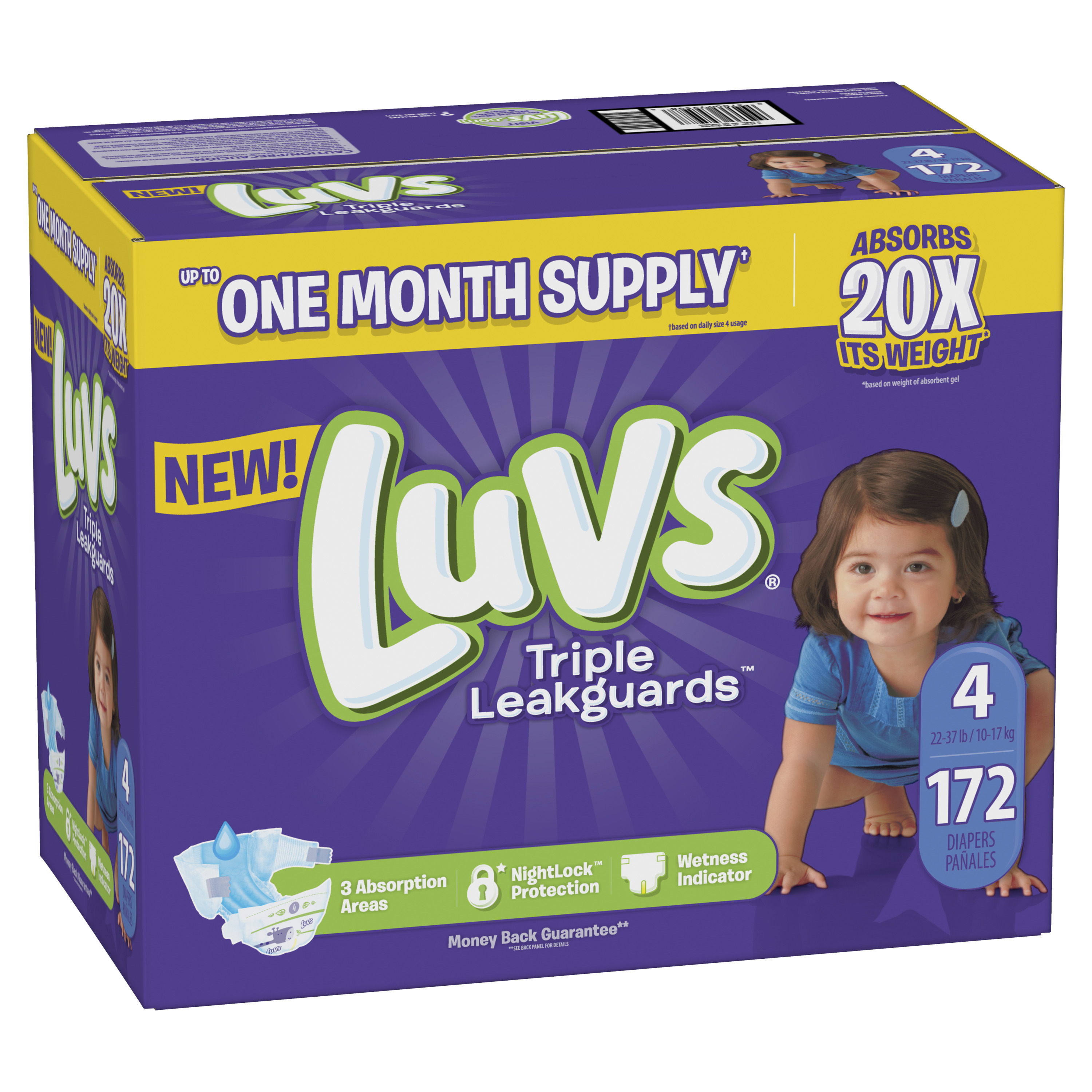 luvs size 4 weight