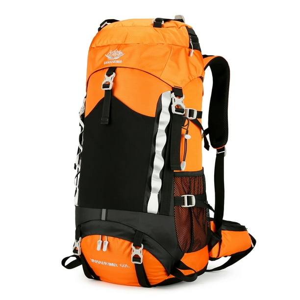 Mochila impermeable para senderismo de 60 litros mochila de viaje para acampar con cubierta para la lluvia Walmart en linea