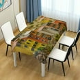 thumbnail image 6 of SKYSONIC 60"x108" Square Tablecloth with Miniature World Prints, Anti-Wrinkle and Smooth Table Cloth for Kitchen/Home Party Decoration, 6 of 7