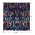 thumbnail image 5 of Waterproof Birds Of Paradise Pattern Shower Curtain 72x72 Inch Boho Style Polyester Unique Shower Curtain for Bathroom Hotel Home Decor with 12 Plastic Hooks, 5 of 5