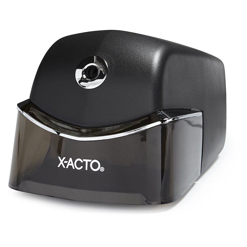 Quiet Electric Pencil Sharpener, Black, 4x quieter than average electric pencil sharpeners By X