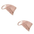 thumbnail image 2 of kurtrusly Fashionable And Functional Straw Beach Bag For Any Occasion Space-saving Blended Straw Handbag pink 2Set, 2 of 6