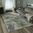 thumbnail image 1 of Momeni Rugs LUXE0LX-11GRY3B57 Luxe Collection Power-Loomed Contemporary Area Rug, 3` 11" X 5` 7", Grey, 1 of 1