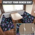 thumbnail image 2 of XYZCANDO Camper Cushion Covers, Compatible with RV Couch, RV Booth Seat Covers for RV Sofa RV Camper Car Bench Elastic, Pumpkin Spider Web Pattern Design, 2 of 8