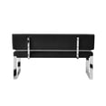 thumbnail image 4 of Posh Living Mabel 29" PU Leather Upholstered Bench in Black/Chrome, 4 of 8