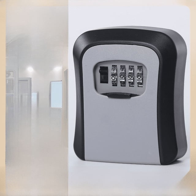 Caja de llave con contraseña de plástico completa de ingeniería, decoración del sitio, caja de llave de repuesto para puerta, caja de cerradura con contraseña de entrega mecánica