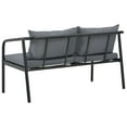 thumbnail image 6 of vidaXL 2 Seater Patio Sofa with Cushions Gray Aluminum, 6 of 7