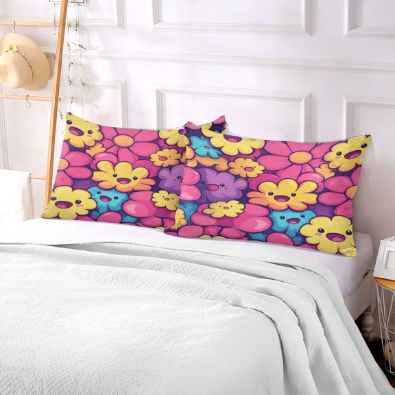 Pillow Case Plush Pillow Vibrant Tulip Symphony Case standard size/King size/Queen size Bed Pillow Pillowcases