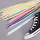 thumbnail image 2 of Cordones de tela para zapatillas de deporte, cordones planos suaves de 8mm, 60-160cm, 1 par, venta al por mayor, 2 of 4