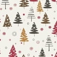 thumbnail image 6 of HAOXIT Pink Christmas Tree and Round Tablecloth Waterproof Table Cloth Polyester Tablecloth Table Cover for Kitchen Outdoor Party Picnic 31-35, 6 of 8