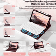 thumbnail image 6 of GKABXY for iPad 11th 10th Generation Case with Keyboard - Wireless Detachable Folio Keyboard Cover with Pencil Holder for iPad 11-inch A16 2025 10th Gen 10.9 Inch 2022（Burgundy）, 6 of 10