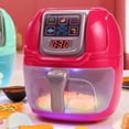 thumbnail image 4 of Kids Simulation Air Fryer Kitchen Playset Pretend Cooking Color Changing, 4 of 8